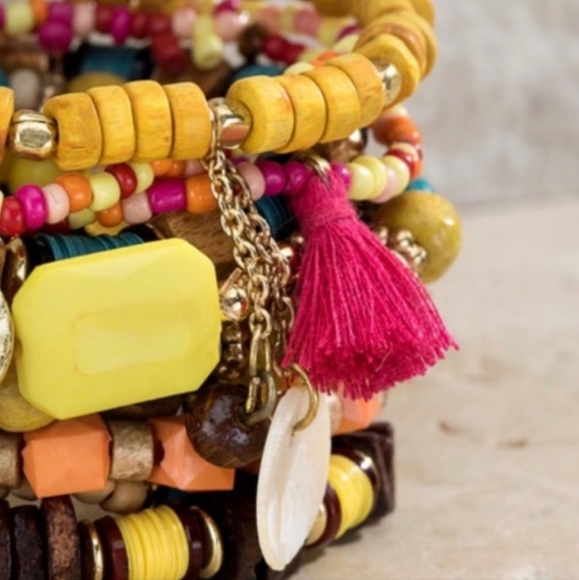 🥳🥳 Lined Stacked Bracelet - Picture 4 of 7